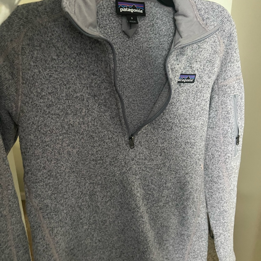 Patagonia Heathered Gray Fleece Pullover
